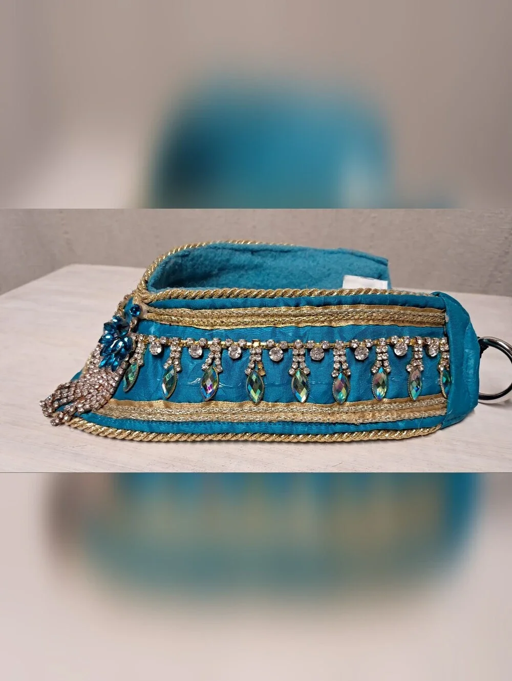 Embellished Crystal Dog Statement Collar